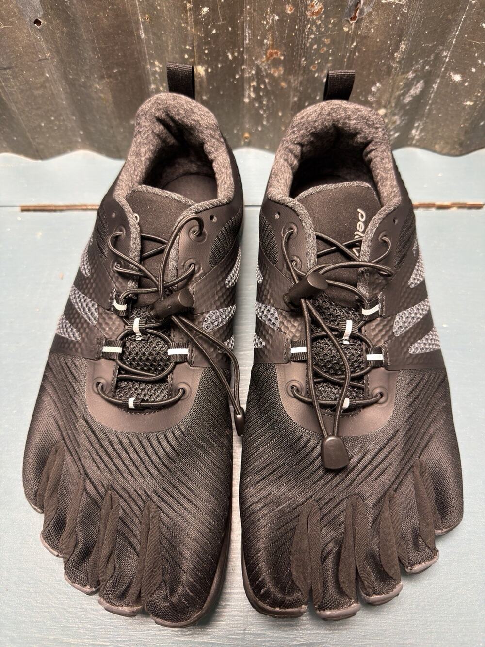 Peluva Strand ATR Mens Minimalist Barefoot Trainer Trail Toe Shoes Size 12 Black